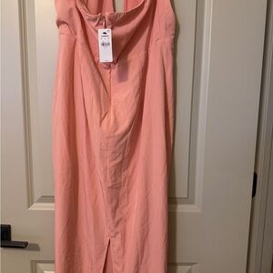 Express Strapless Pink Dress